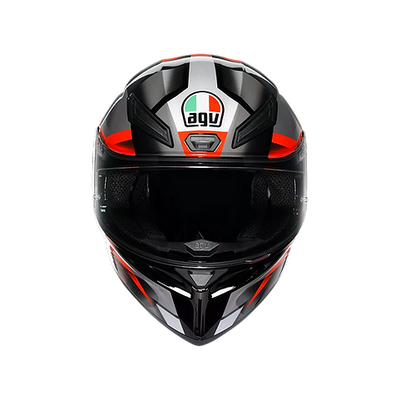 AGV K1 S HELMET - FASTLAP BLACK/GREY/RED (ISI & ECE2206)