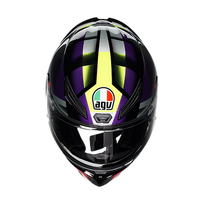 AGV K1 S HELMET - FASTLAP BLACK/PURPLE/PINK (ISI & ECE2206)