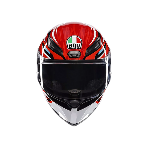AGV K1 S HELMET - LION BLACK/RED/WHITE (ISI & ECE2206)