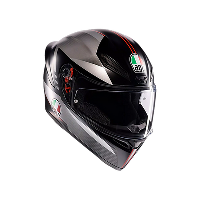 AGV K1 S HELMET - LAP MATT BLACK/GREY/RED (ISI & ECE2206)
