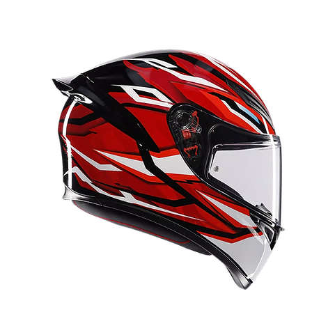 AGV K1 S HELMET - LION BLACK/RED/WHITE (ISI & ECE2206)