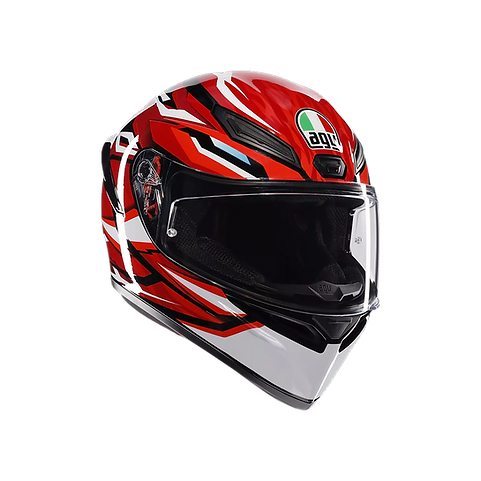 AGV K1 S HELMET - LION BLACK/RED/WHITE (ISI & ECE2206)