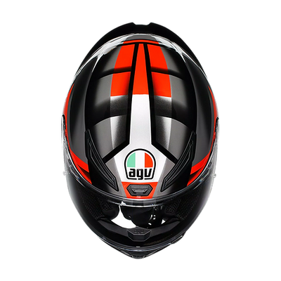 AGV K1 S HELMET - FASTLAP BLACK/GREY/RED (ISI & ECE2206)