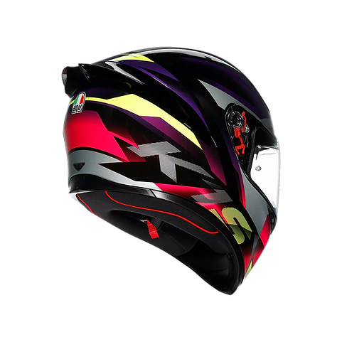 AGV K1 S HELMET - FASTLAP BLACK/PURPLE/PINK (ISI & ECE2206)