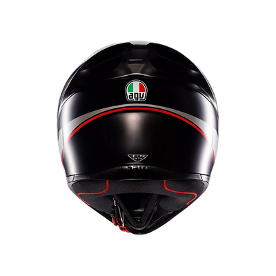AGV K1 S HELMET - LAP MATT BLACK/GREY/RED (ISI & ECE2206)