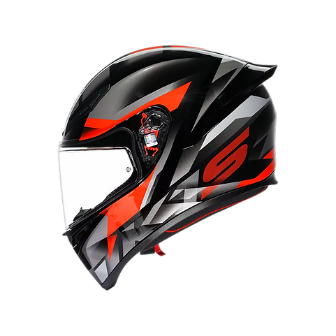 AGV K1 S HELMET - FASTLAP BLACK/GREY/RED (ISI & ECE2206)