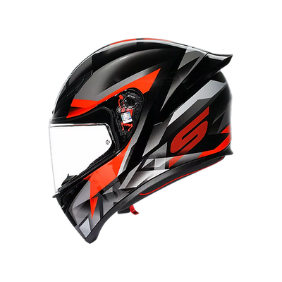 AGV K1 S HELMET - FASTLAP BLACK/GREY/RED (ISI & ECE2206)
