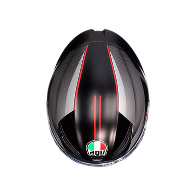 AGV K1 S HELMET - LAP MATT BLACK/GREY/RED (ISI & ECE2206)