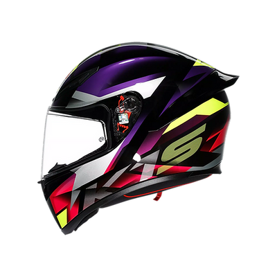 AGV K1 S HELMET - FASTLAP BLACK/PURPLE/PINK (ISI & ECE2206)