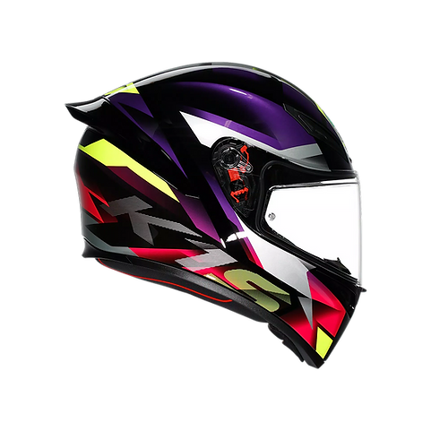 AGV K1 S HELMET - FASTLAP BLACK/PURPLE/PINK (ISI & ECE2206)