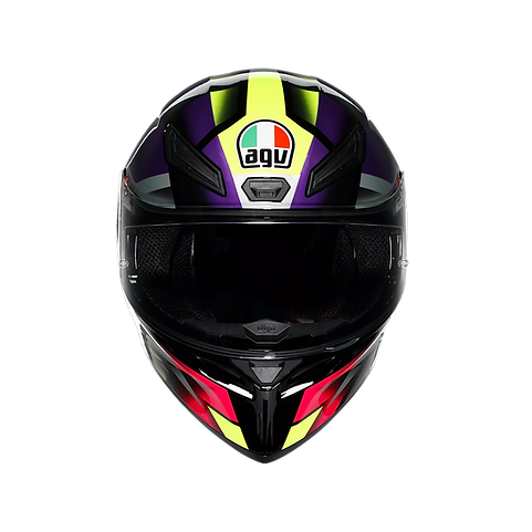 AGV K1 S HELMET - FASTLAP BLACK/PURPLE/PINK (ISI & ECE2206)
