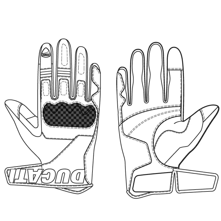 Company C2 - Fabric-leather gloves